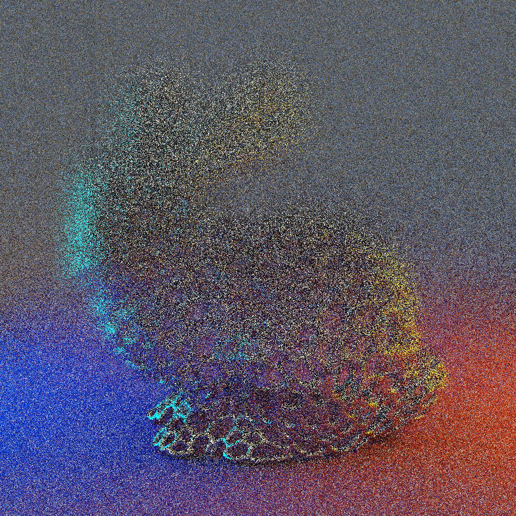 Baseline (Seyb et al. 2024) rendering of the same bunny at equal time